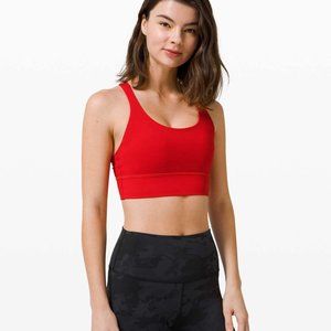 Lululemon Red Energy Longline Sports Bra 8